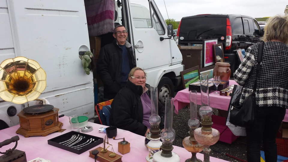 Vue d'ensemble de la brocante d'Ableiges